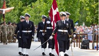 Danish soldiers at Estonia’s Victory Parade in 2023