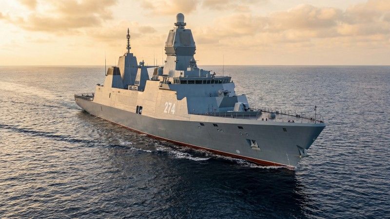 Wizualizacja fregaty ORP Wicher (274) już w czasie służby.