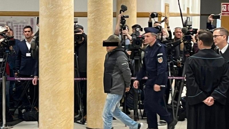 Wołodymyr Ż. podczas procesu w Warszawie.