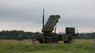 Wyrzutnia M903 systemu Patriot w okolicach Płocka.