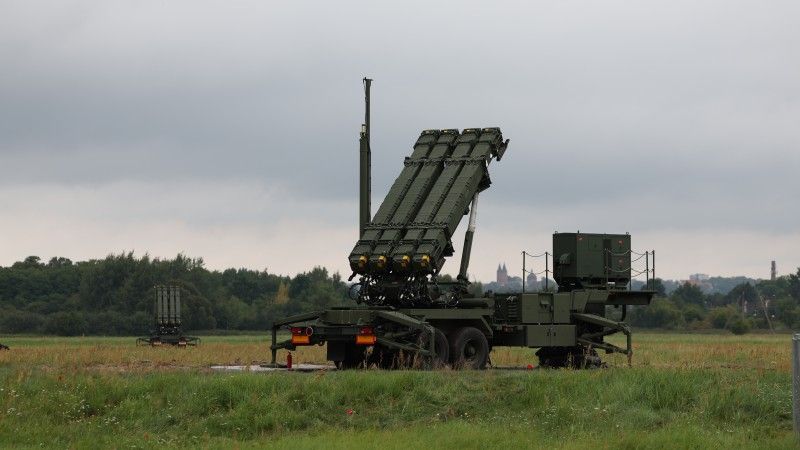 Wyrzutnia M903 systemu Patriot w okolicach Płocka.