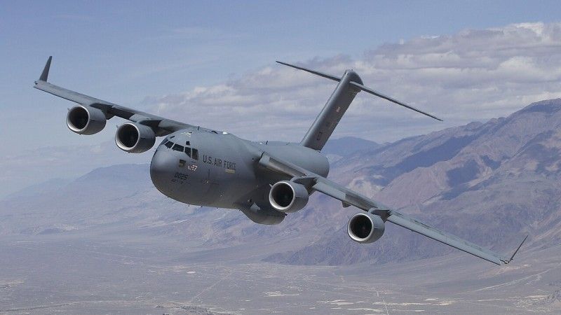 A U.S. Air Force C-17 Globemaster III