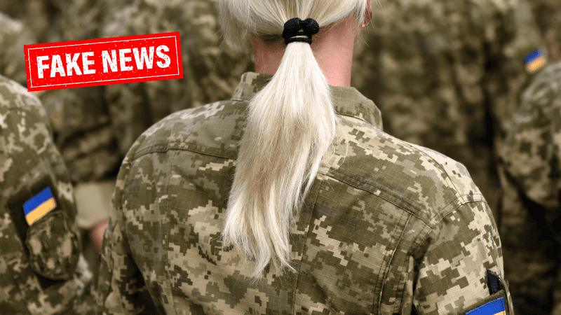 Propagandowe kanały na Telegramie rozpowszechniają informacje o rzekomych przygotowaniach Ukrainy do mobilizacji kobiet.