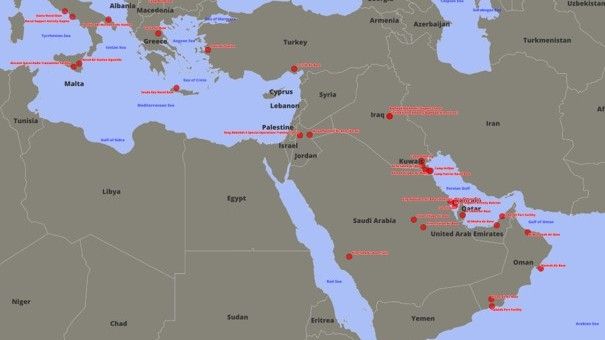 US bases in the Middle East