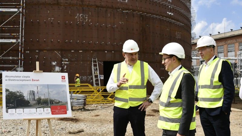 Minister Energii w Elektrociepłowni Żerań