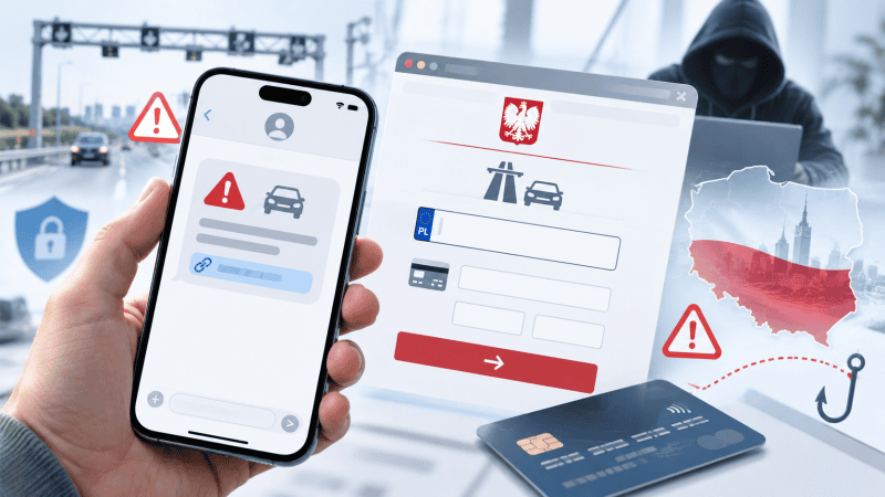 Cyberprzestępcy masowo rozsyłają SMS-y informujące o rzekomym wykroczeniu drogowym i konieczności pilnego opłacenia mandatu.