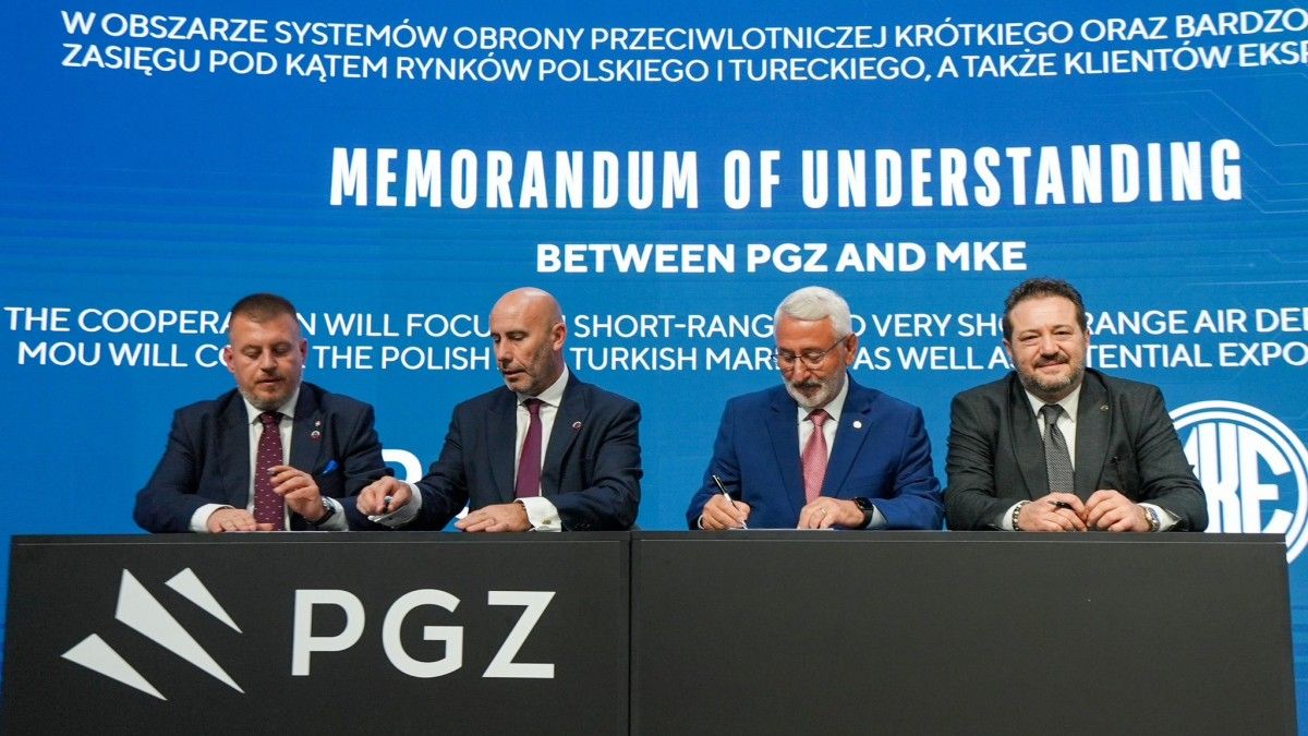 PGZ i turecka spółka MKE podpisały porozumienie ws. obrony przeciwlotniczej