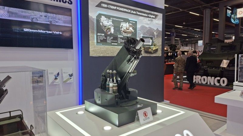 Model moździerza KM120.