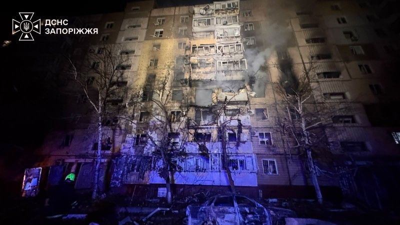Skutki rosyjskiego ataku na Zaporoże