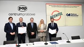 Podpisanie umowy Bechtel-Polimex Mostostal.