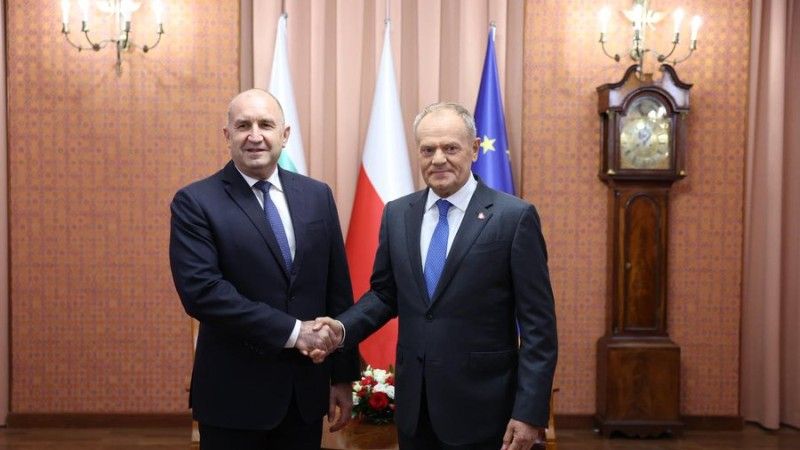 Spotkanie premiera Donalda Tuska z premierem Bułgarii Rumenem Radewem