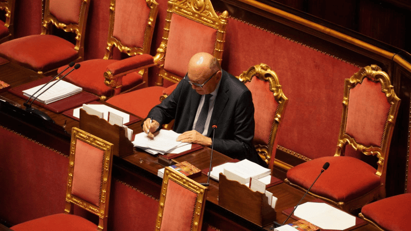 Włoski minister środowiska i bezpieczeństwa energetycznego Gilberto Pichetto Fratin.