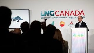 Mark Carney przemawia na konferencji LNG Canada