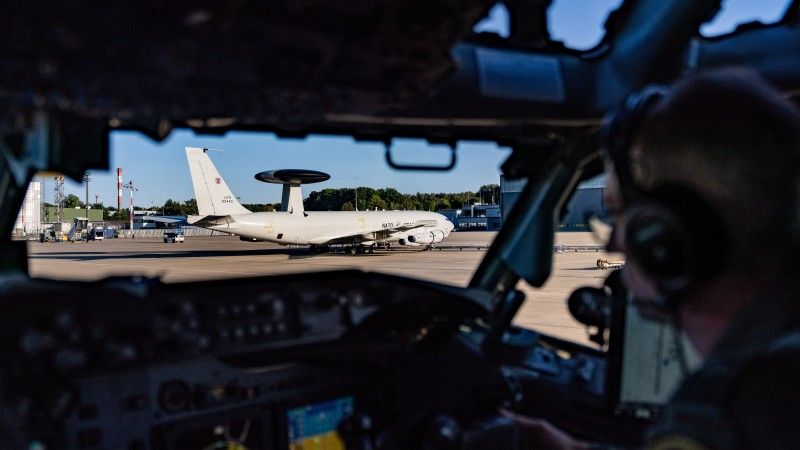 natowski AWACS podczas operacji Wschodnia Straż