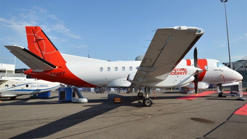 Saab 340B+ ISR należący do CAE Aviation - zdjęcie poglądowe