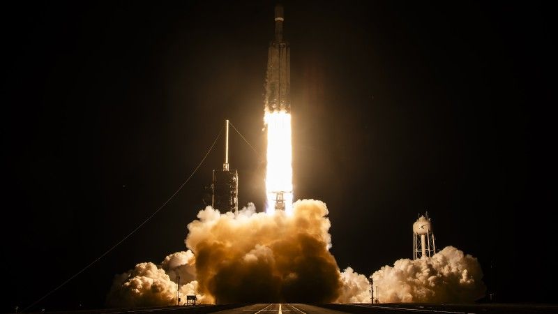 USA, Falcon Heavy, SpaceX, technologia, kosmos, satelity