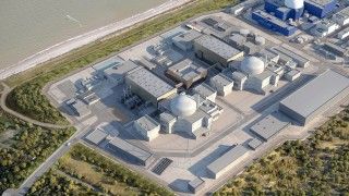 Wizualizacja bloku jądrowego Sizewell C.