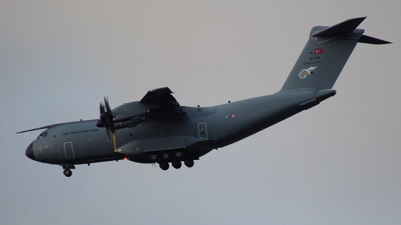 Turecki Airbus A400M w locie - zdjęcie poglądowe