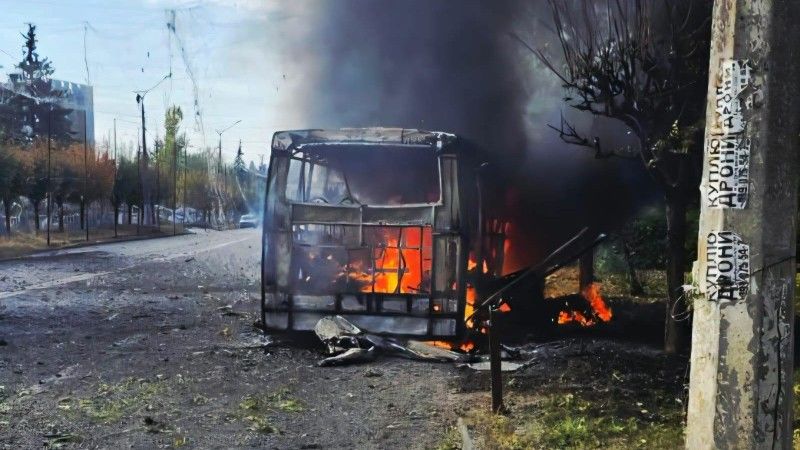 Rosyjski atak na autobus w Kramatorsku