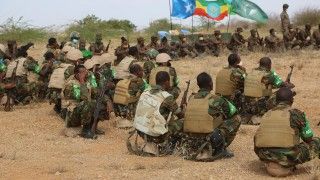 Etiopscy żołnierze podczas szkolenia w trakcie misji Unii Afrykańskiej w Somalii