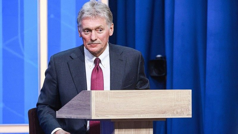 Dmitrij Pieskow na konferencji - zdjęcie poglądowe