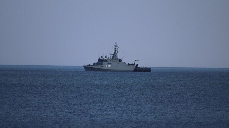 ORP "Albatros" na wodzie - zdjęcie poglądowe