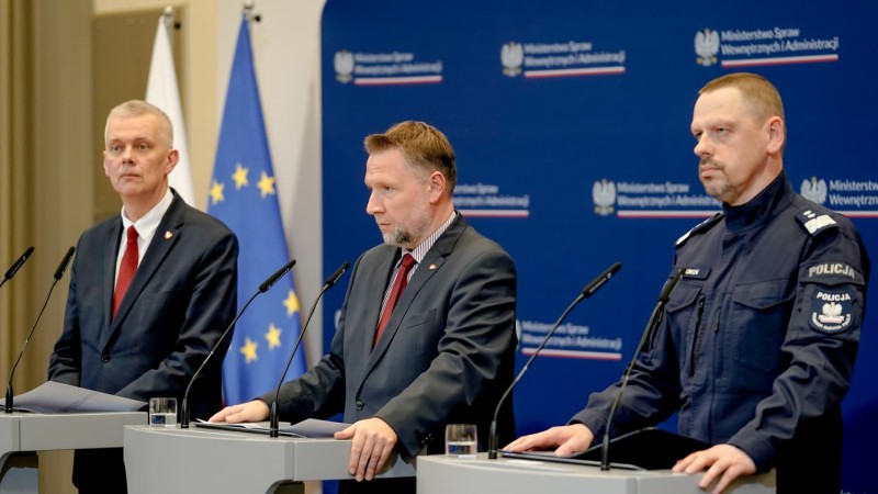 Konferencja prasowa MSWiA