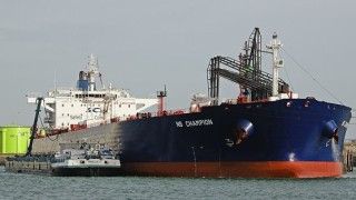 The tanker NS Champion, considered by the US Office of Foreign Assets Control to be one of the vessels in the Russian shadow fleet.
