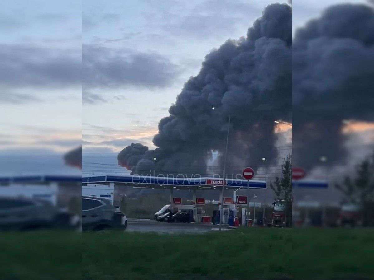 Atak dronów na Petersburg. Płonie terminal naftowy
