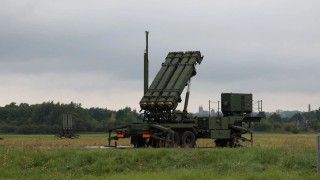 Wyrzutnia M903 systemu Patriot w okolicach Płocka
