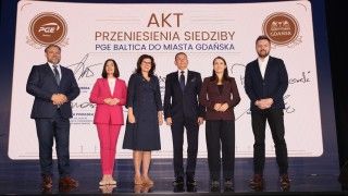 Podpisanie aktu przeniesienia siedziby PGE Baltica do Gdańska.