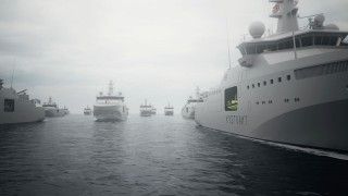 Tekst alternatywny (ALT): Wizualizacja projektowanych jednostek pełnomorskich programu P1118 dla Norwegii i jej sojuszników.