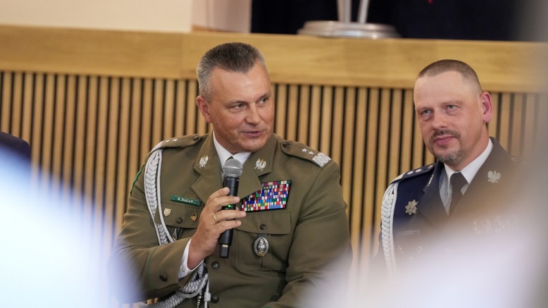 gen. insp. Marek Boroń i gen. dyw. SG Robert Bagan