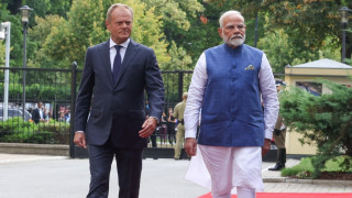 Donald Tusk and Narenda Modi in Warsaw 2024