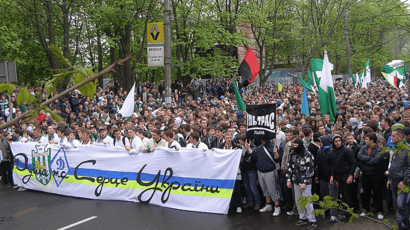 Manifestacja uliczna na Ukrainie