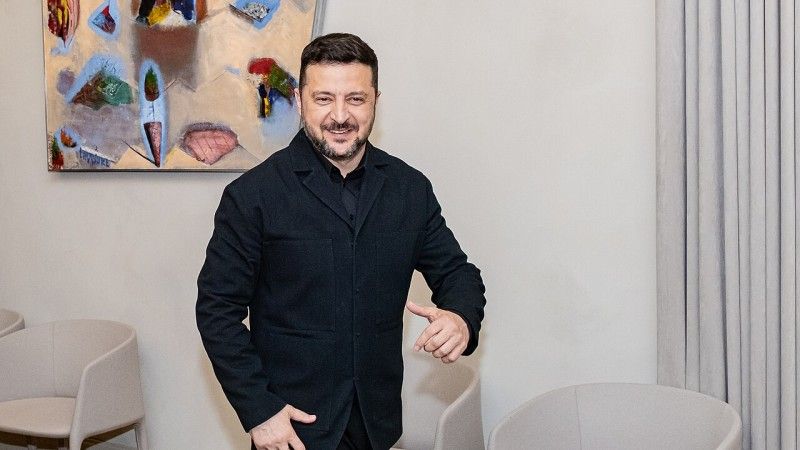 Radosny Wołodymyr Zełenski - zdjęcie poglądowe