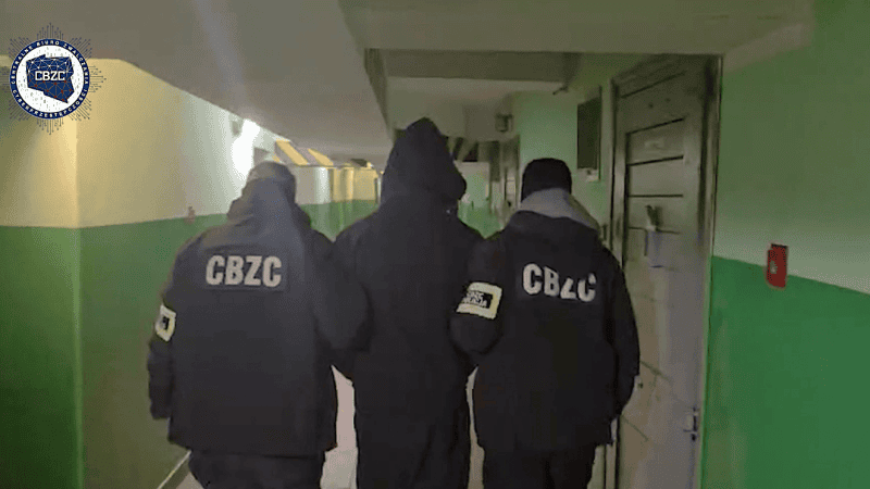 Jedna z osób zatrzymanych przez CBZC.