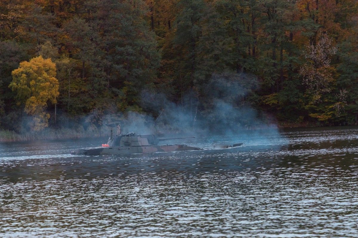 Wolverines on a wave of fire. They fired not in the field, but on the water